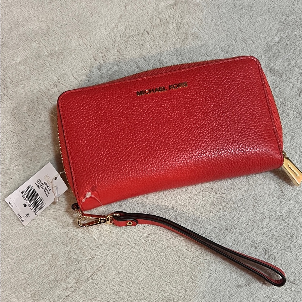 Michael Kors Cherry Red Wristlet